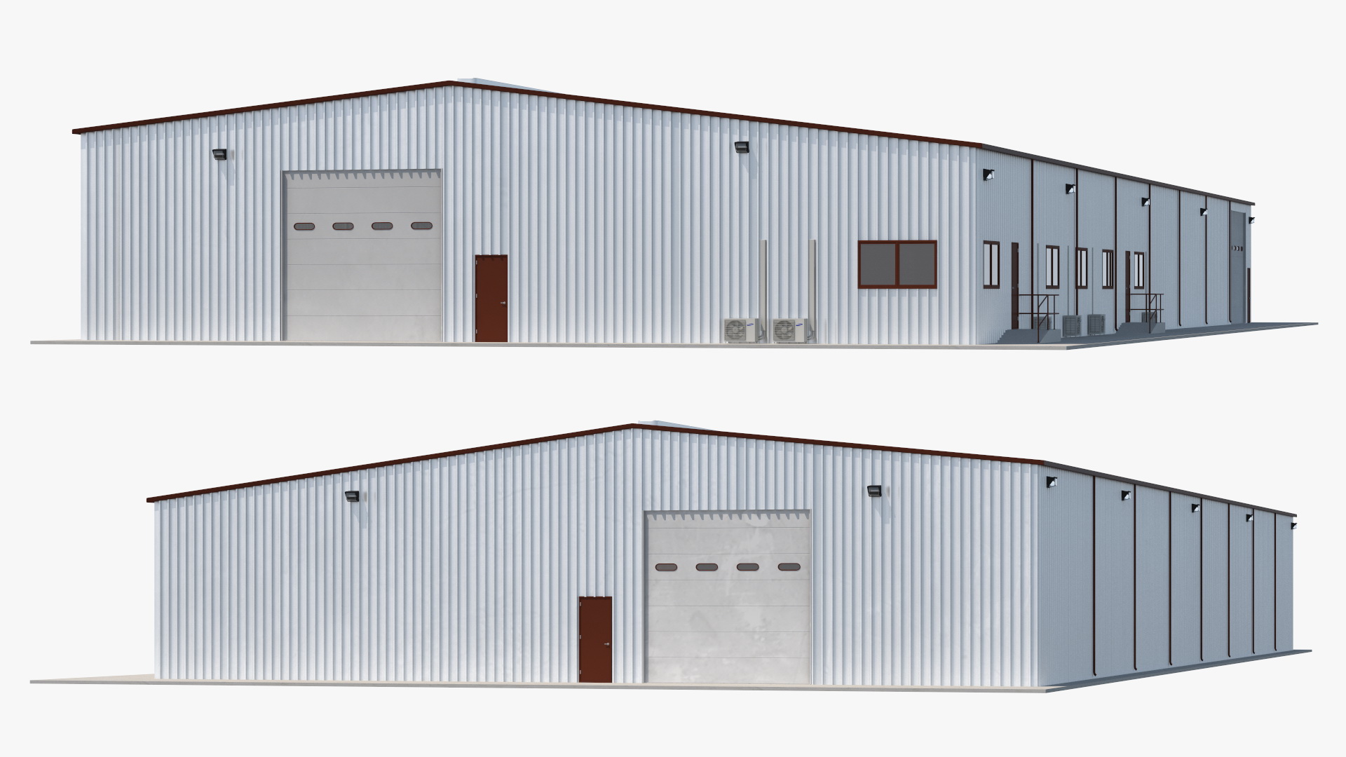 Industrial Warehouse Exterior 3D model