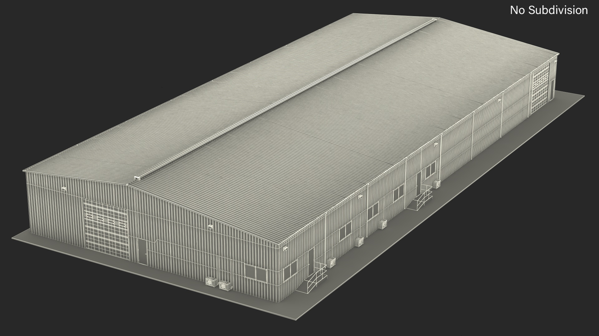 Industrial Warehouse Exterior 3D model
