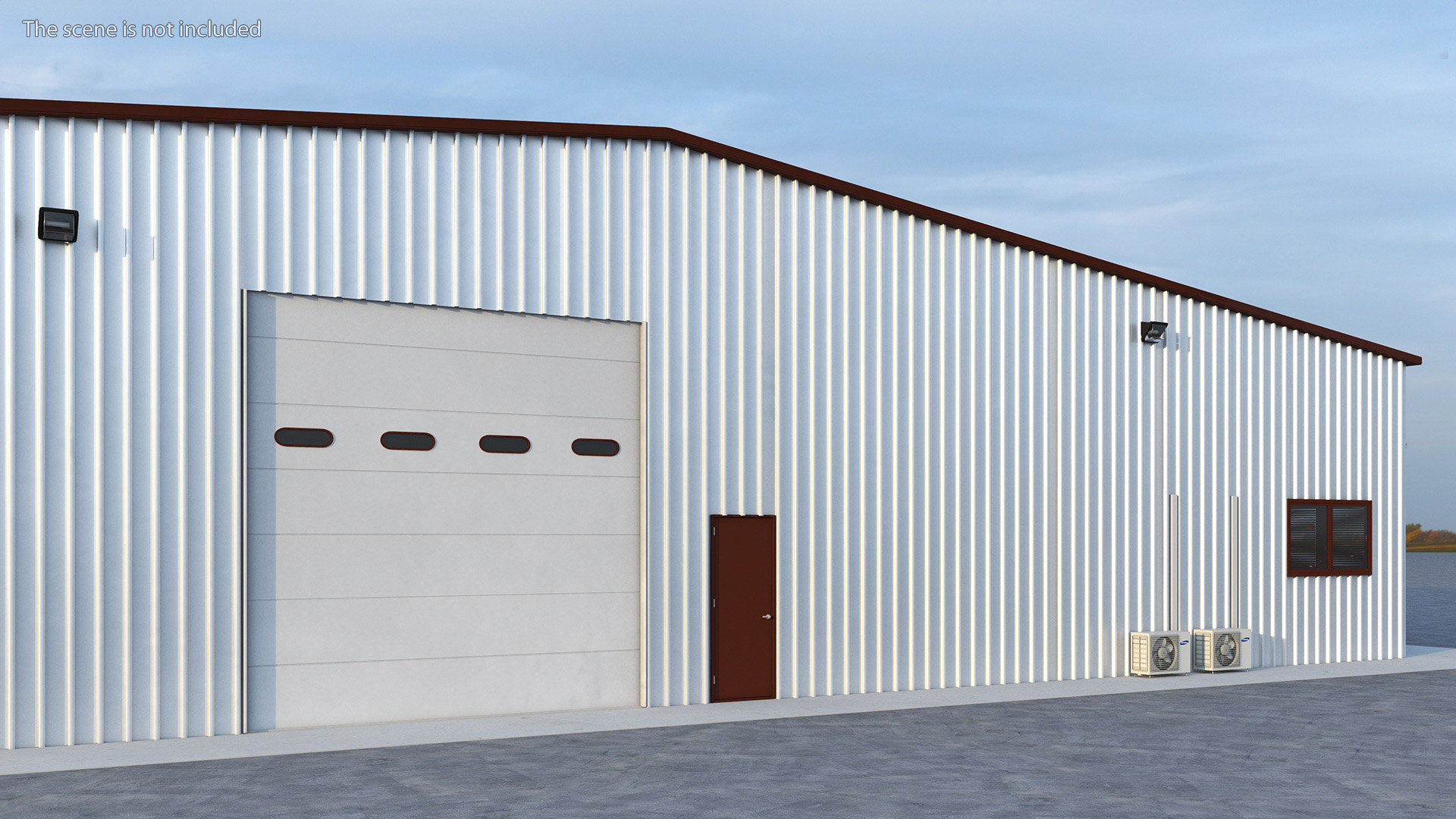 Industrial Warehouse Exterior 3D model