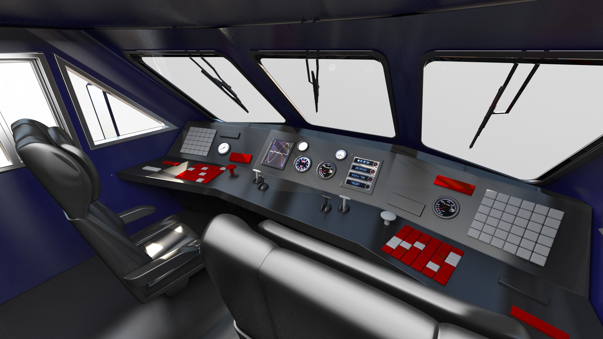 Diesel Electric Locomotive with Railroad Refrigerator Car 3D