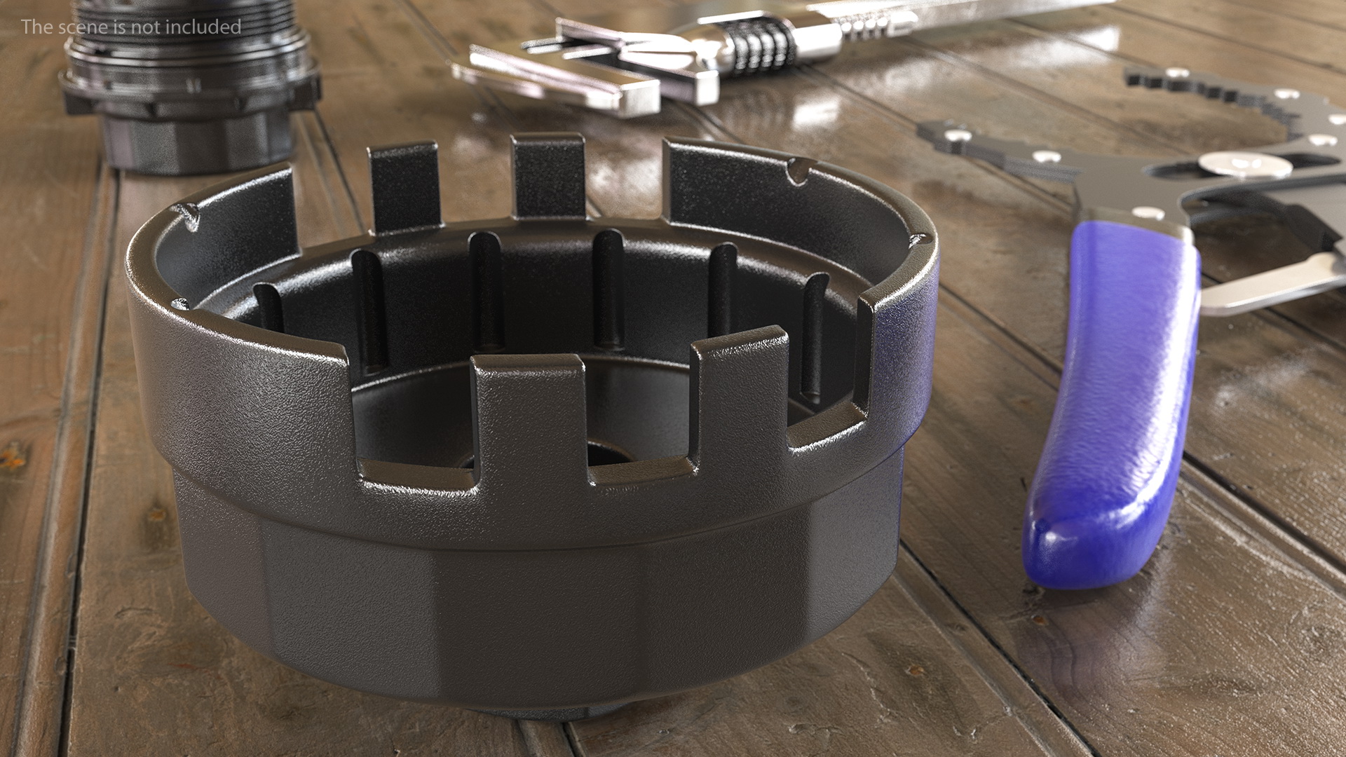3D Oil Filter Wrench Black model