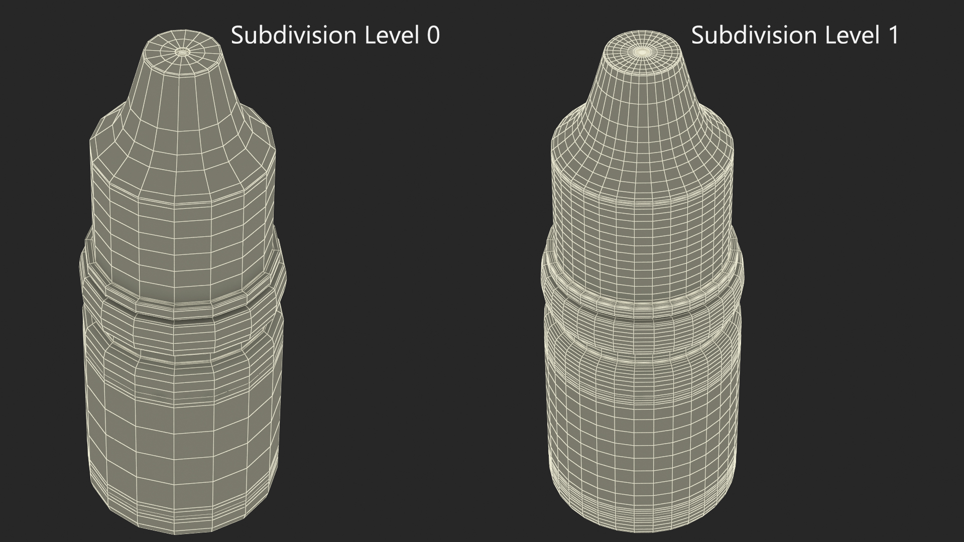 3D Medical Drops Bottle 5ml Mockup