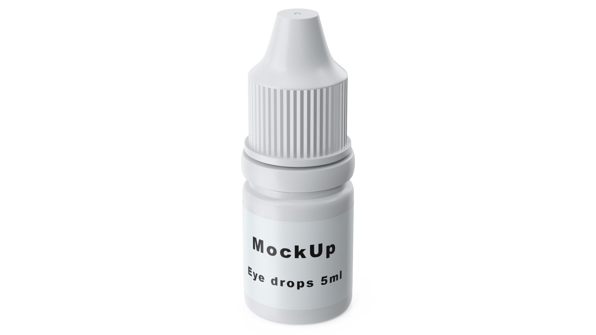 3D Medical Drops Bottle 5ml Mockup