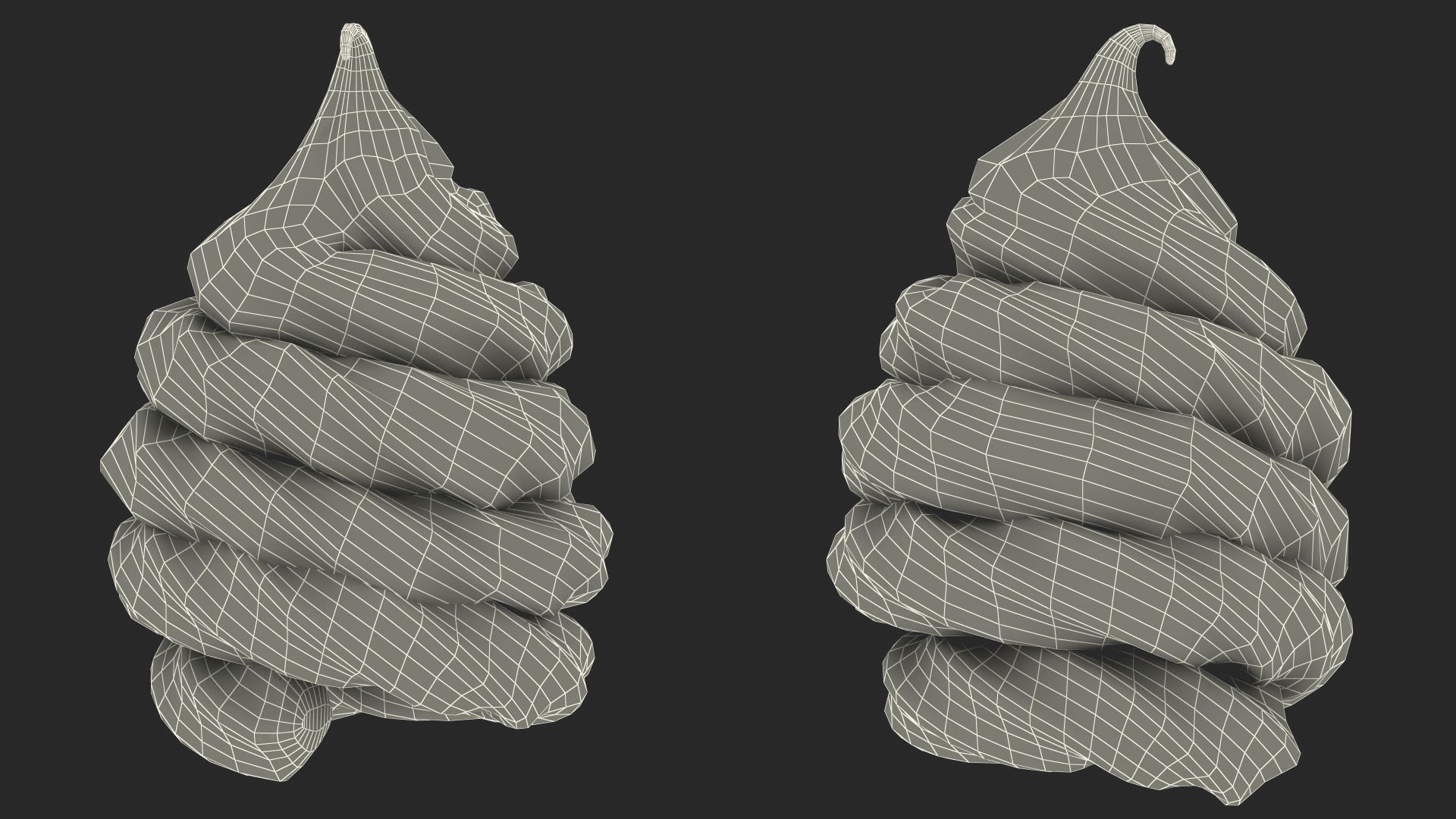 3D Ice Cream Pink Top model