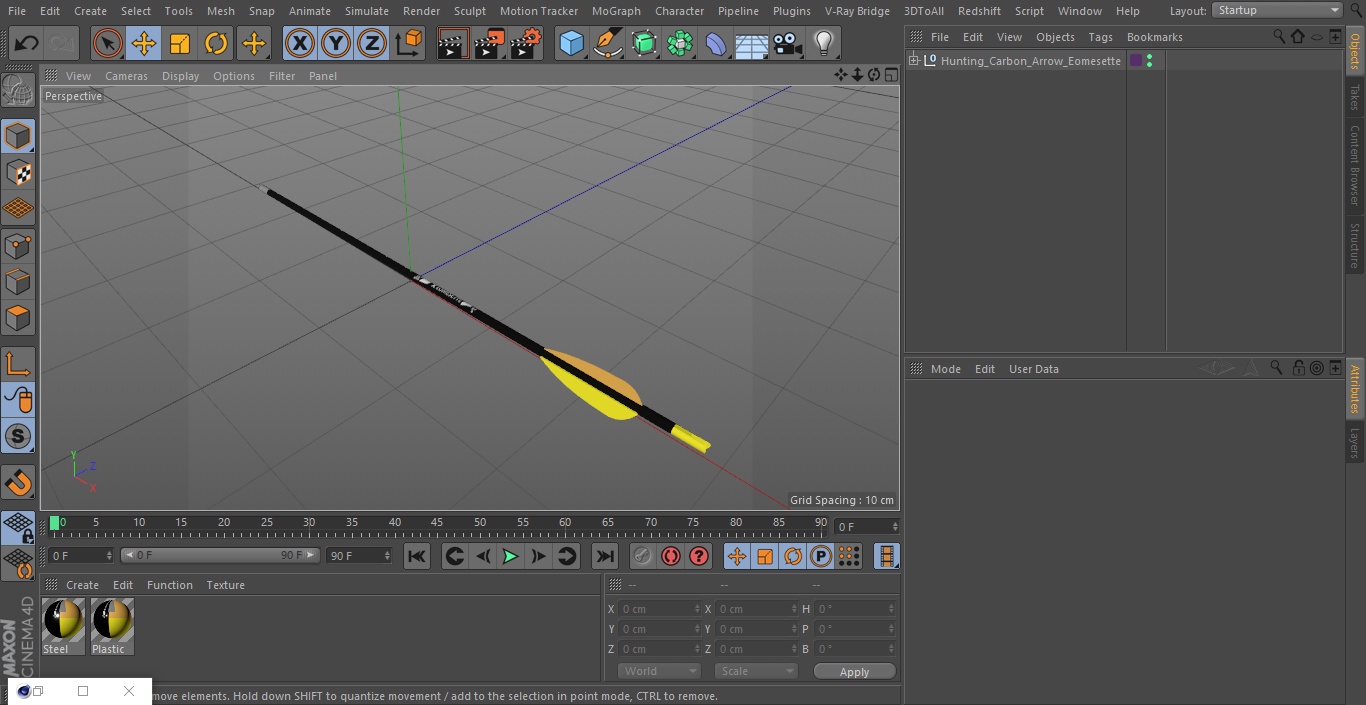 3D model Hunting Carbon Arrow Eomesette