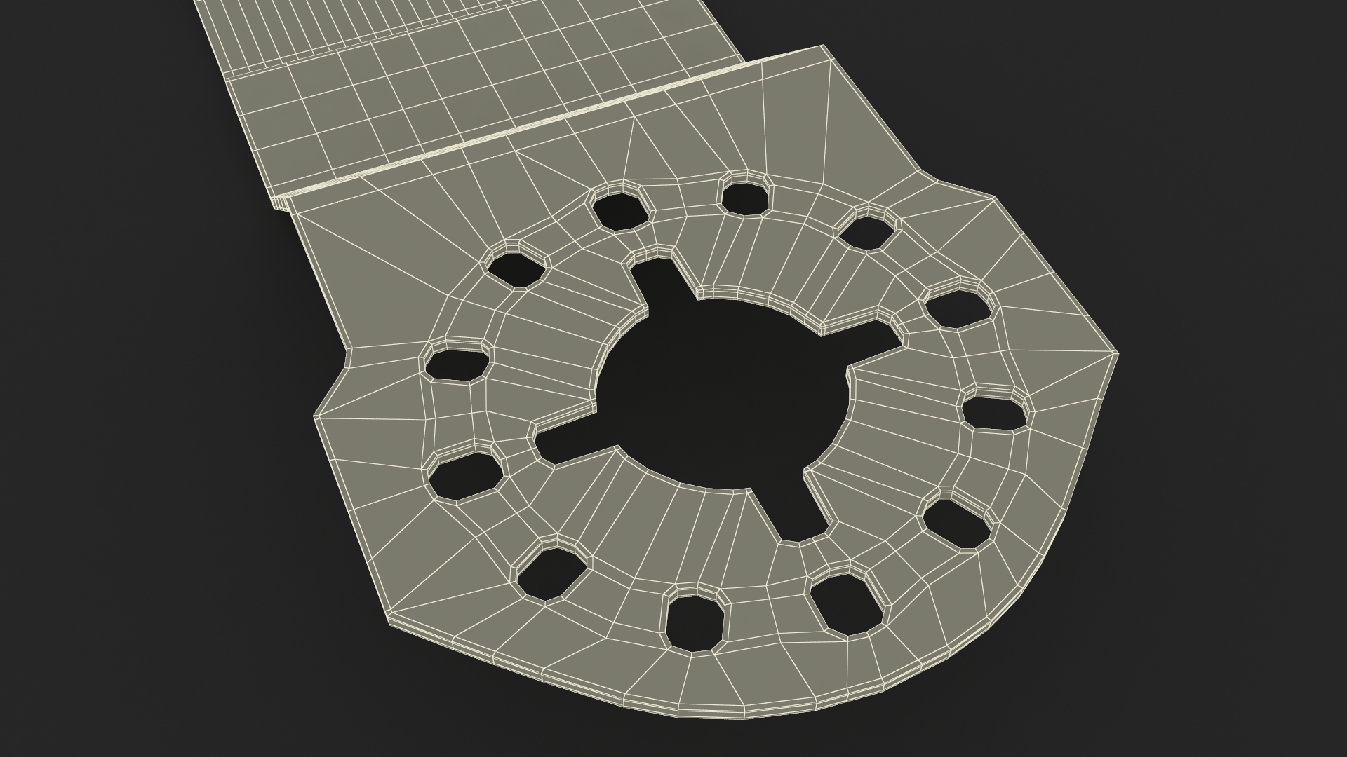 3D Oscillating Saw Blade Used