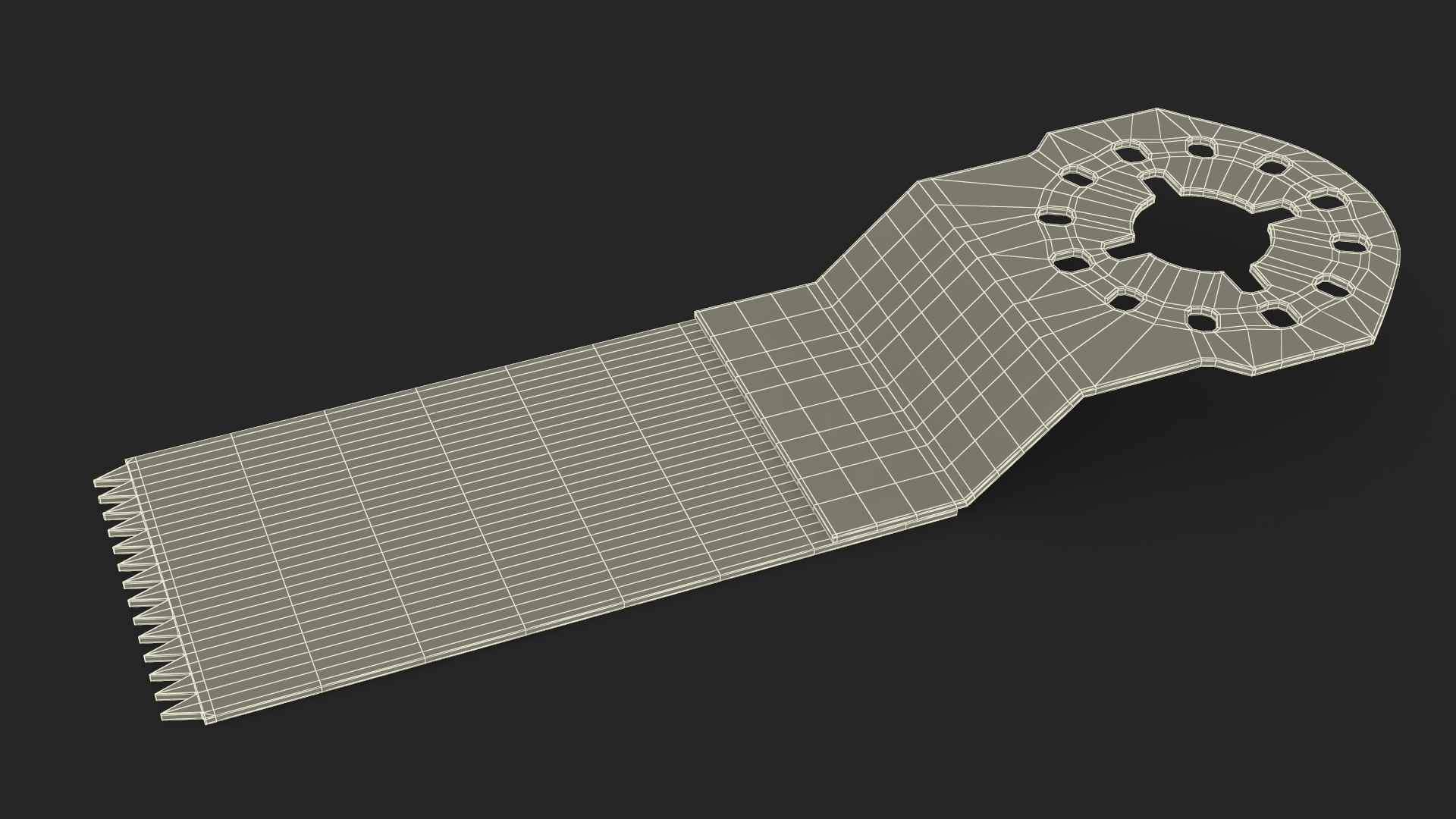 3D Oscillating Saw Blade Used