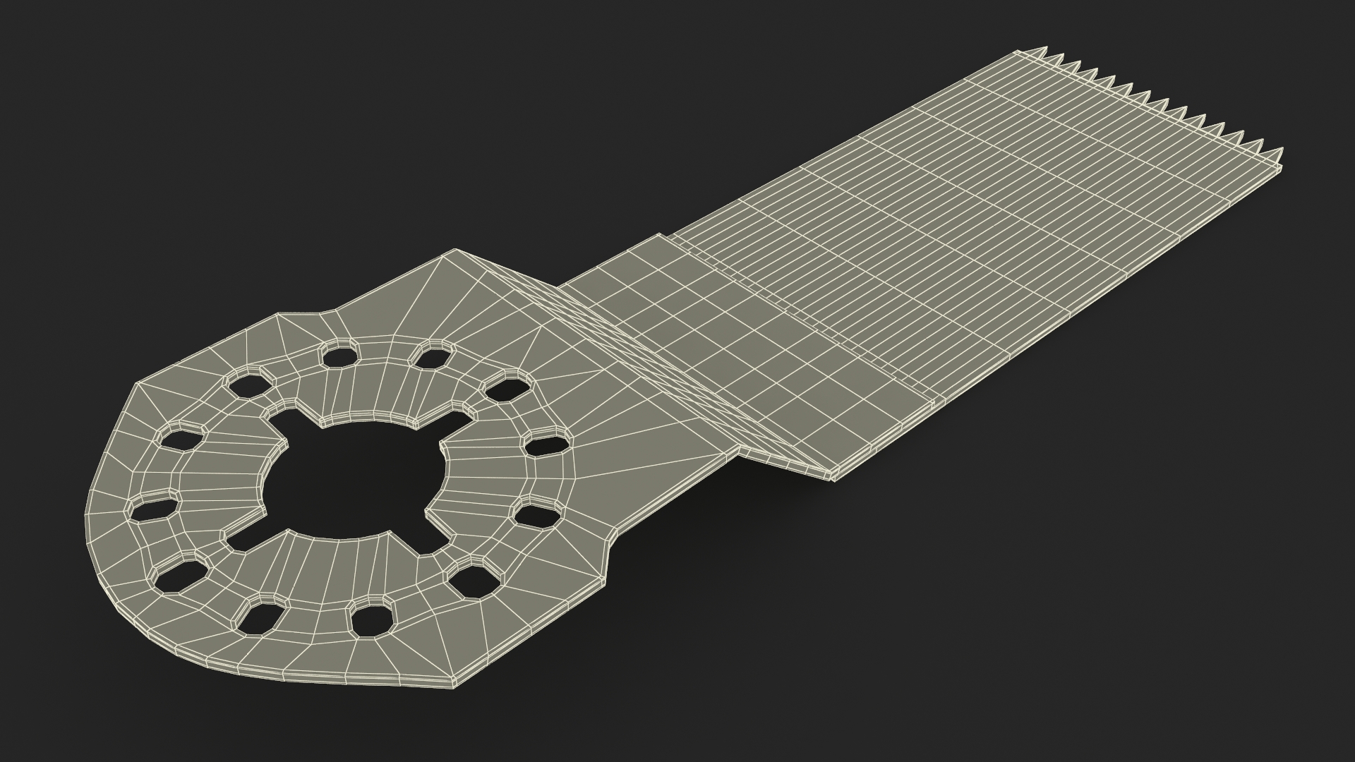 3D Oscillating Saw Blade Used
