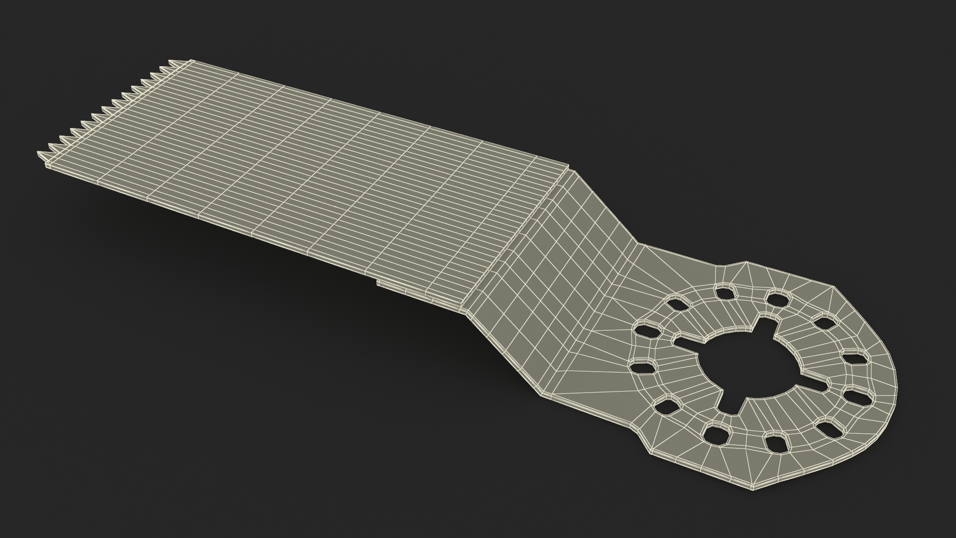 3D Oscillating Saw Blade Used