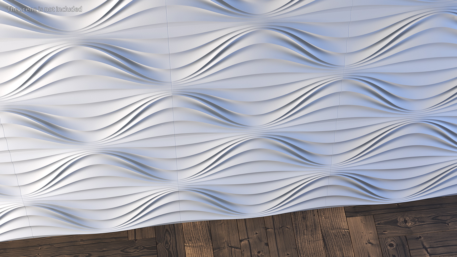 3D model 3D Wall Panel Circular Wave Ceramic