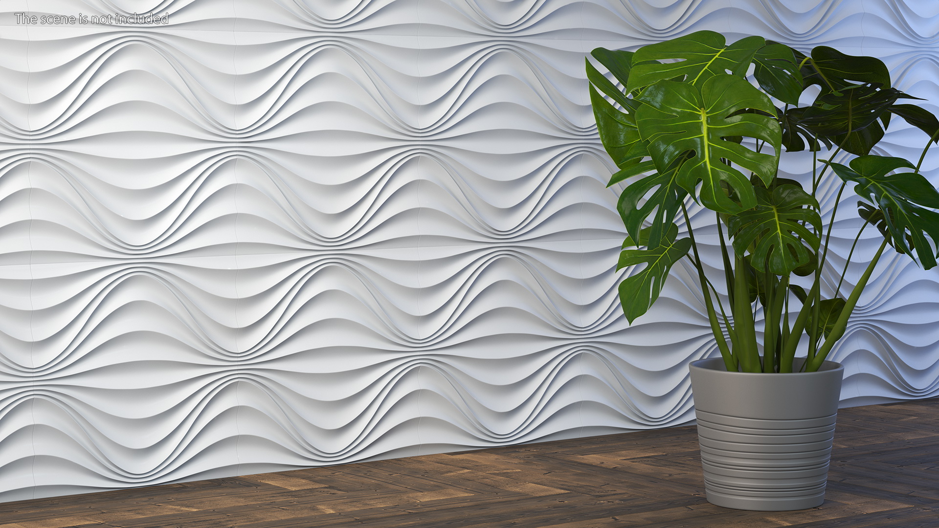 3D model 3D Wall Panel Circular Wave Ceramic