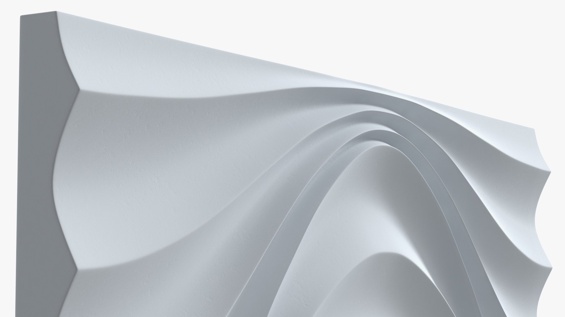 3D model 3D Wall Panel Circular Wave Ceramic