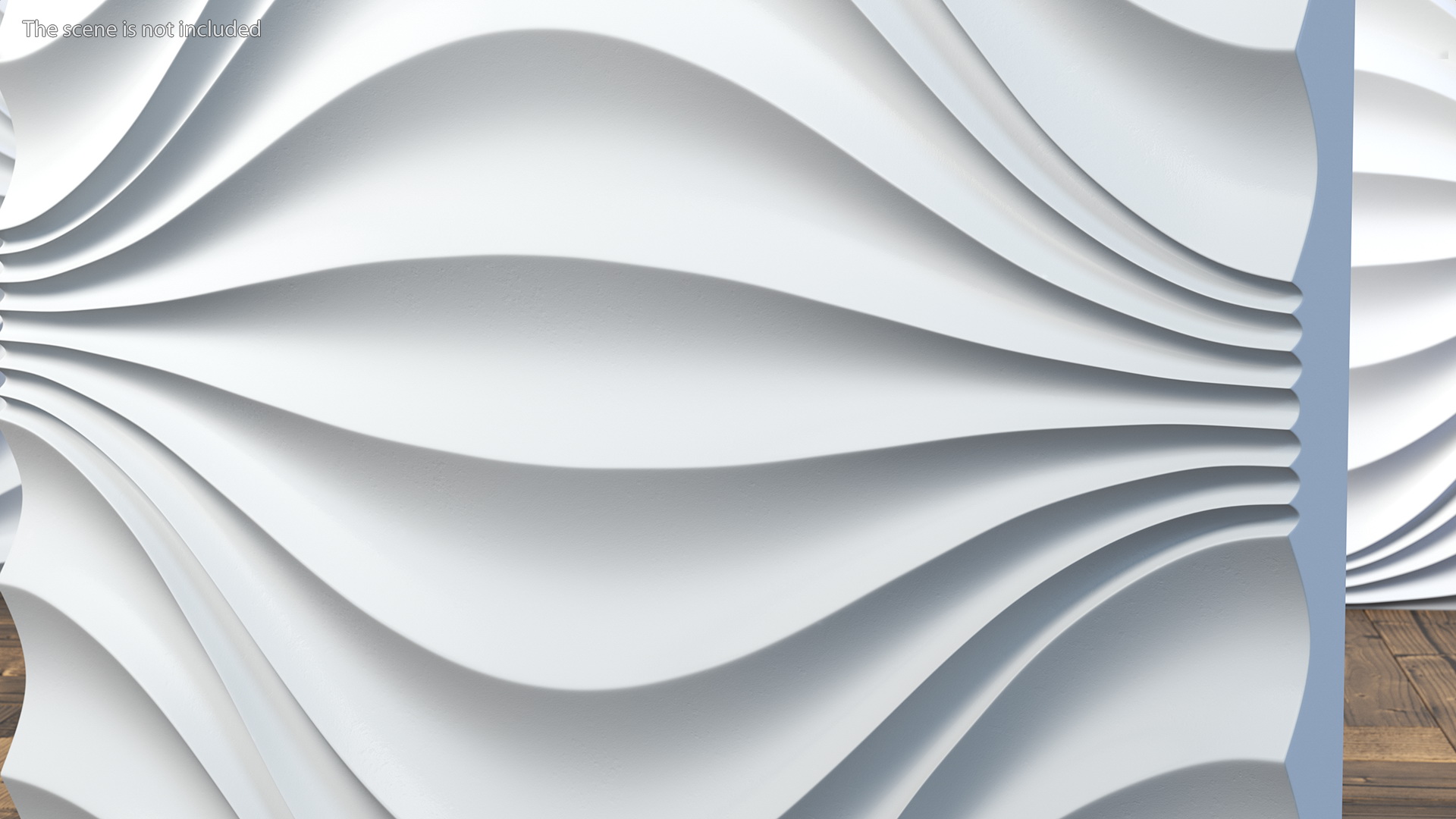 3D model 3D Wall Panel Circular Wave Ceramic