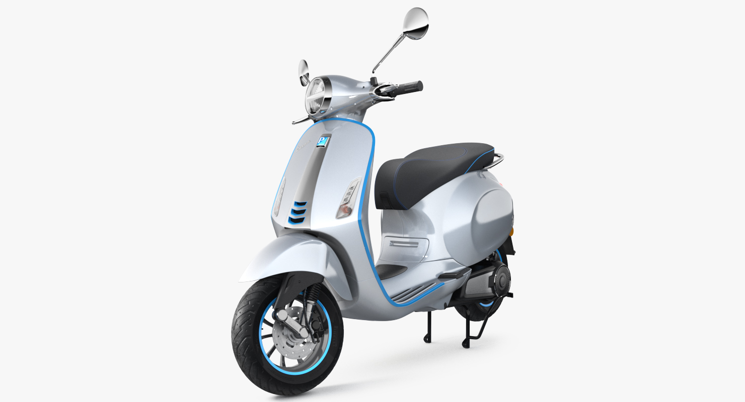 3D model Vespa Elettrica 2019 Scooter Rigged