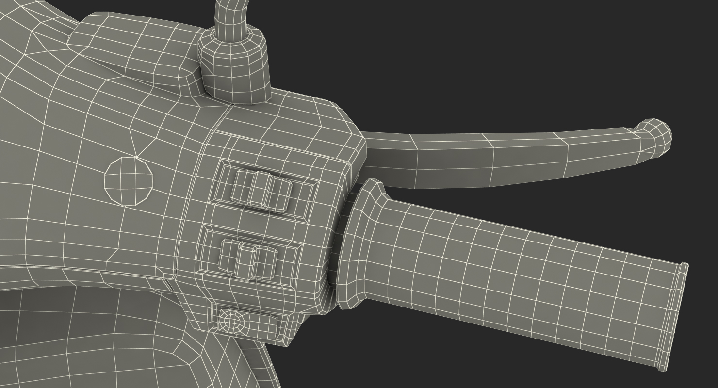 3D model Vespa Elettrica 2019 Scooter Rigged
