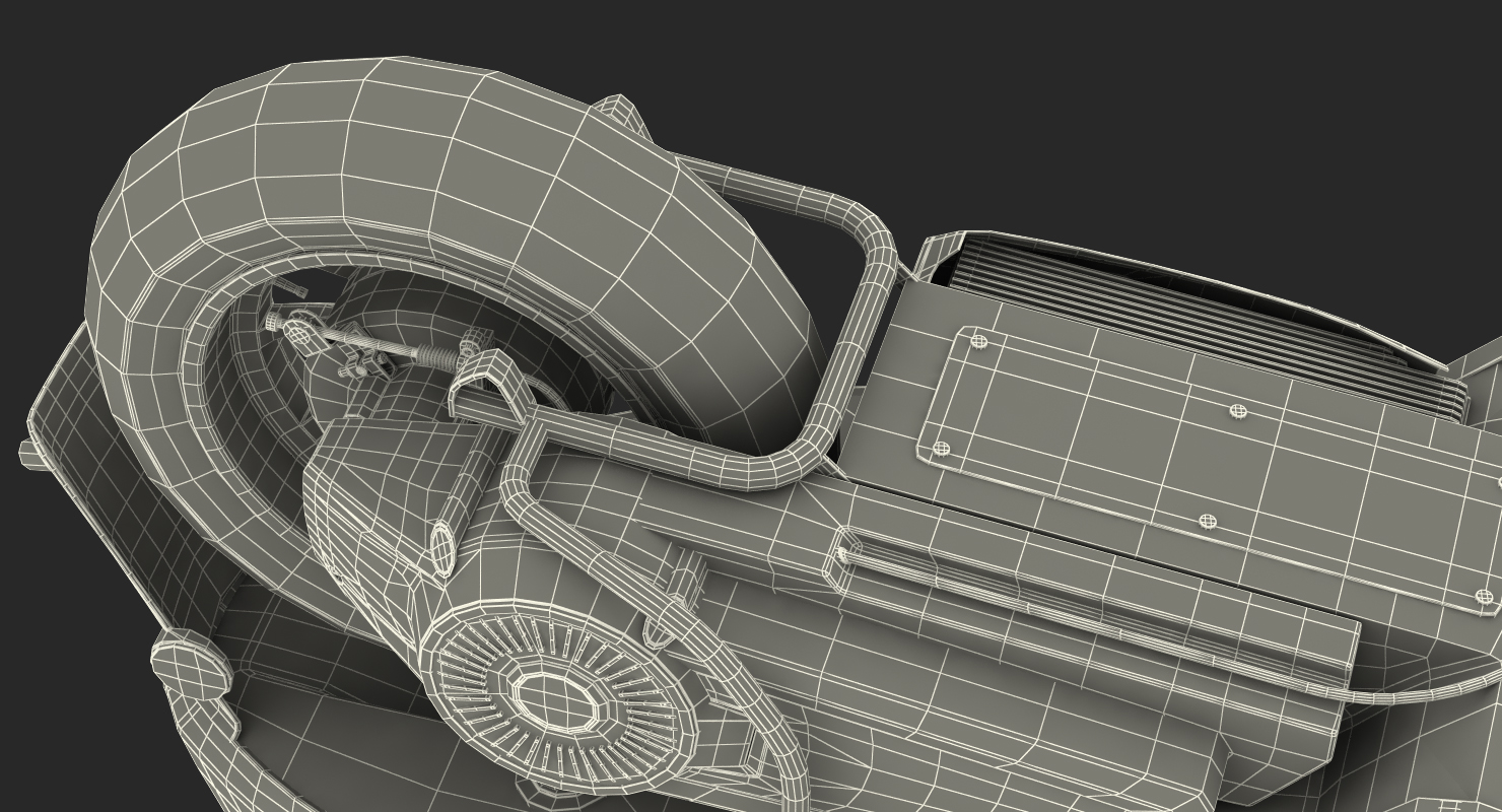 3D model Vespa Elettrica 2019 Scooter Rigged
