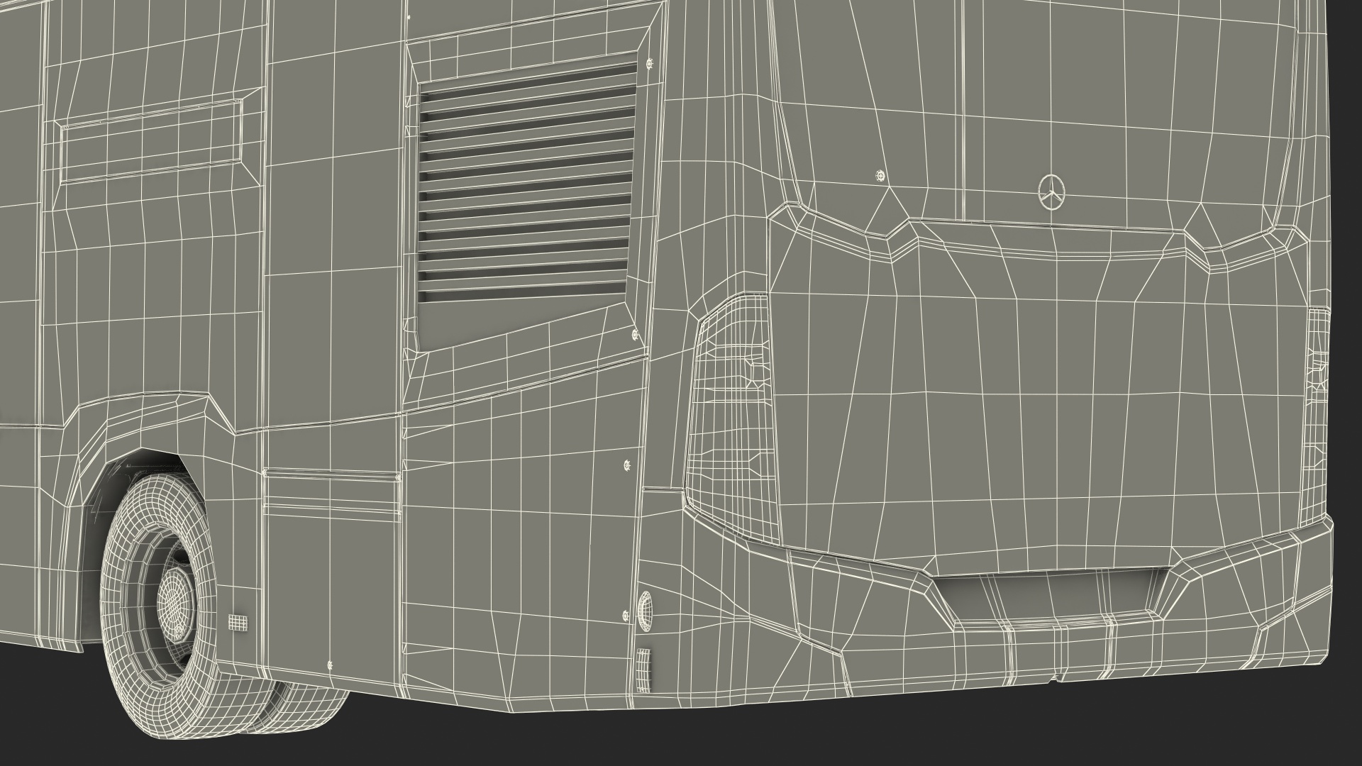 3D model Mercedes-Benz eCitaro Three Doors Rigged
