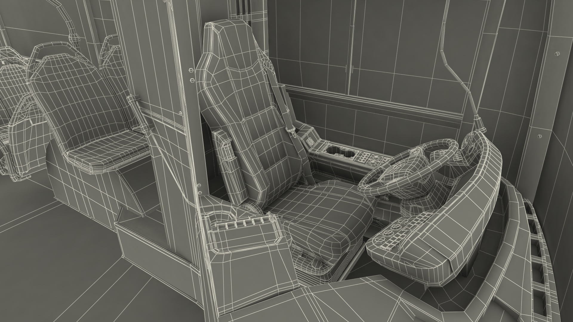 3D model Mercedes-Benz eCitaro Three Doors Rigged