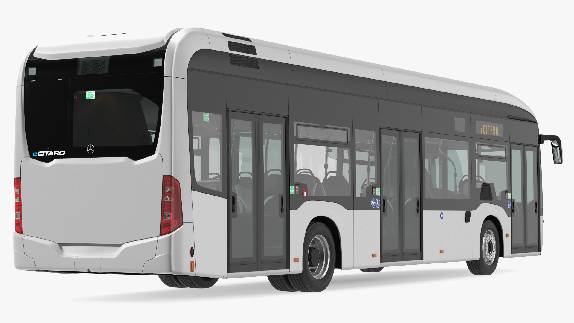 3D model Mercedes-Benz eCitaro Three Doors Rigged