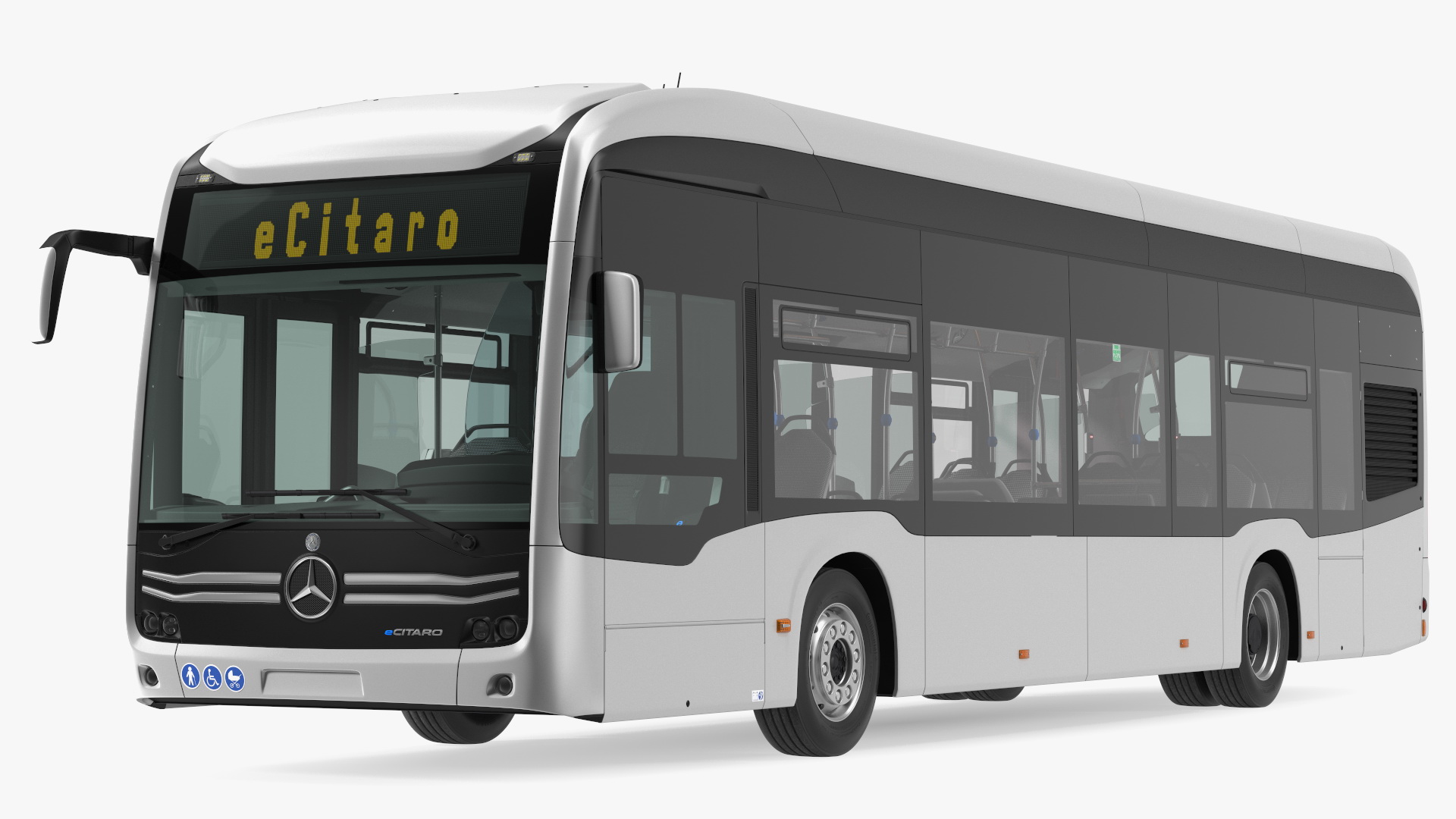 3D model Mercedes-Benz eCitaro Three Doors Rigged