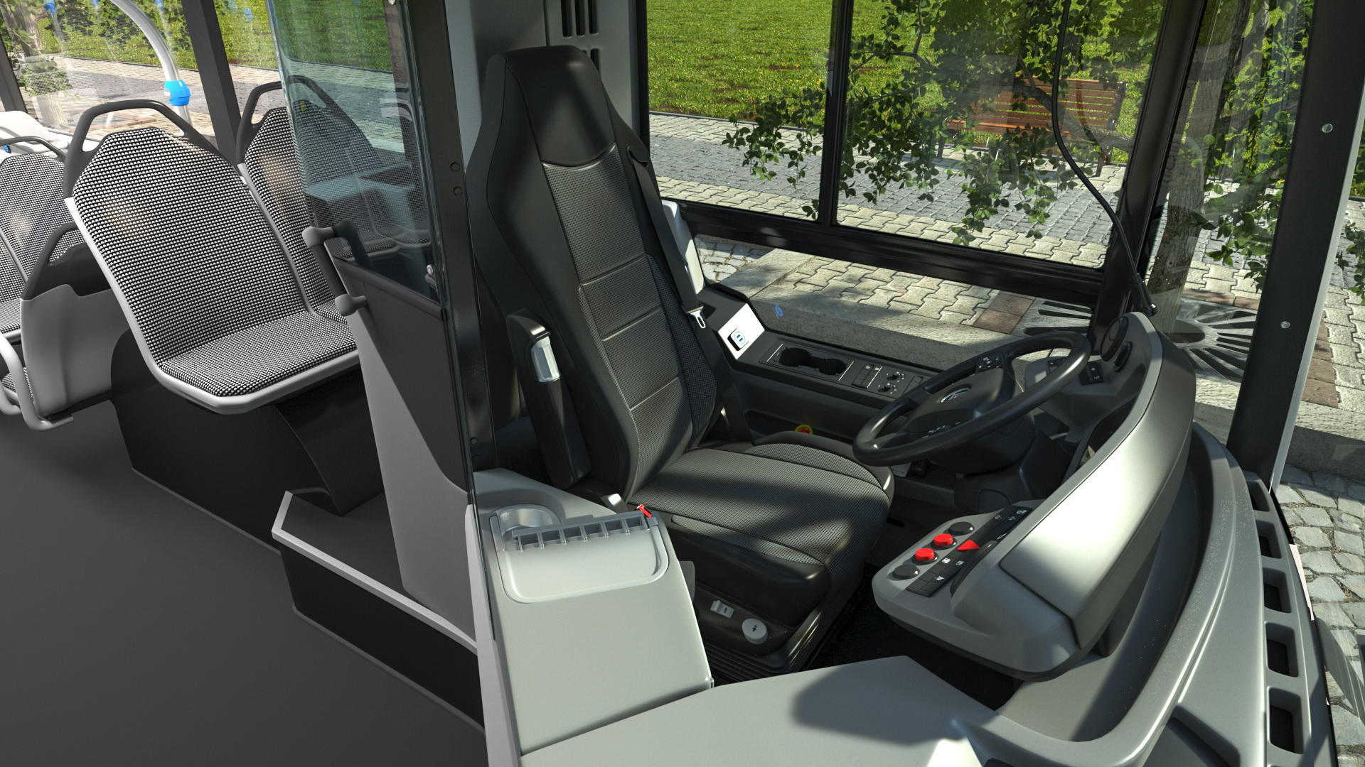 3D model Mercedes-Benz eCitaro Three Doors Rigged