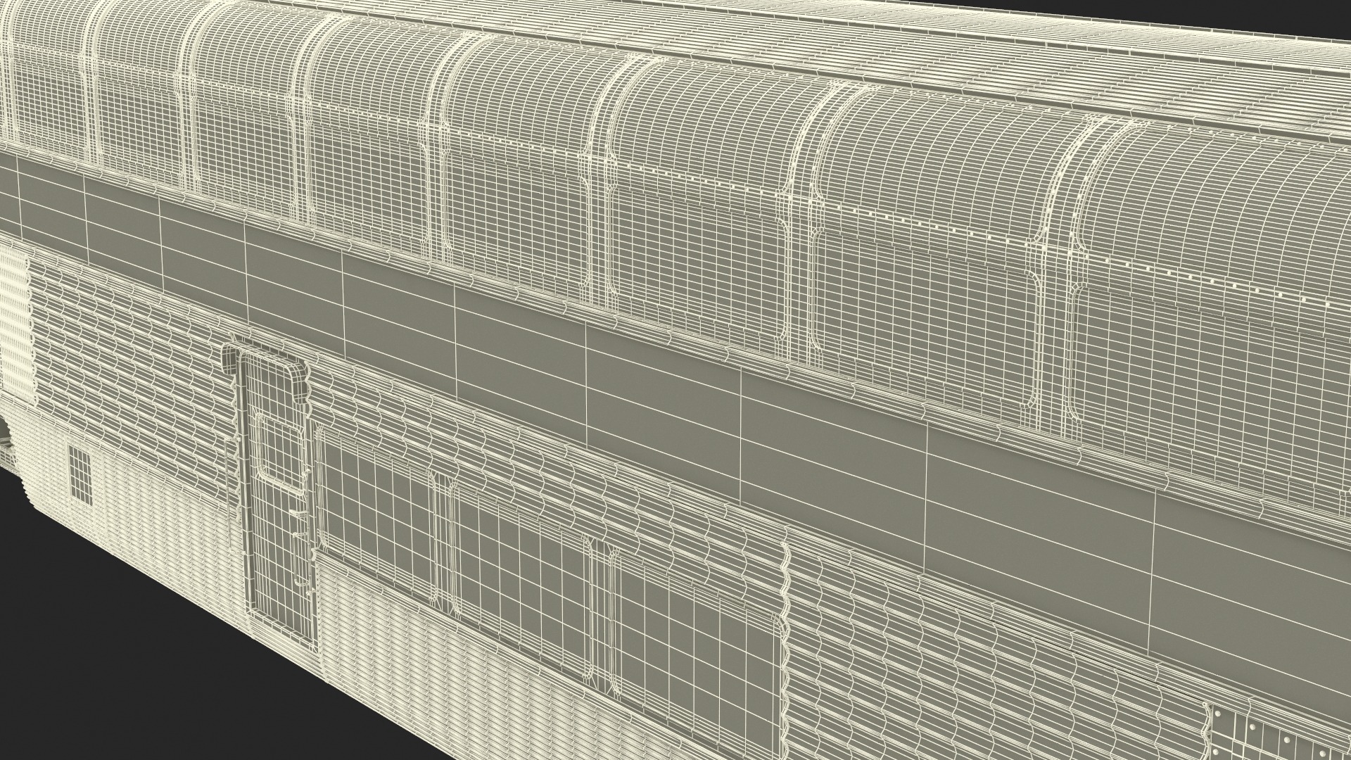 3D Amtrak California Passenger Train model