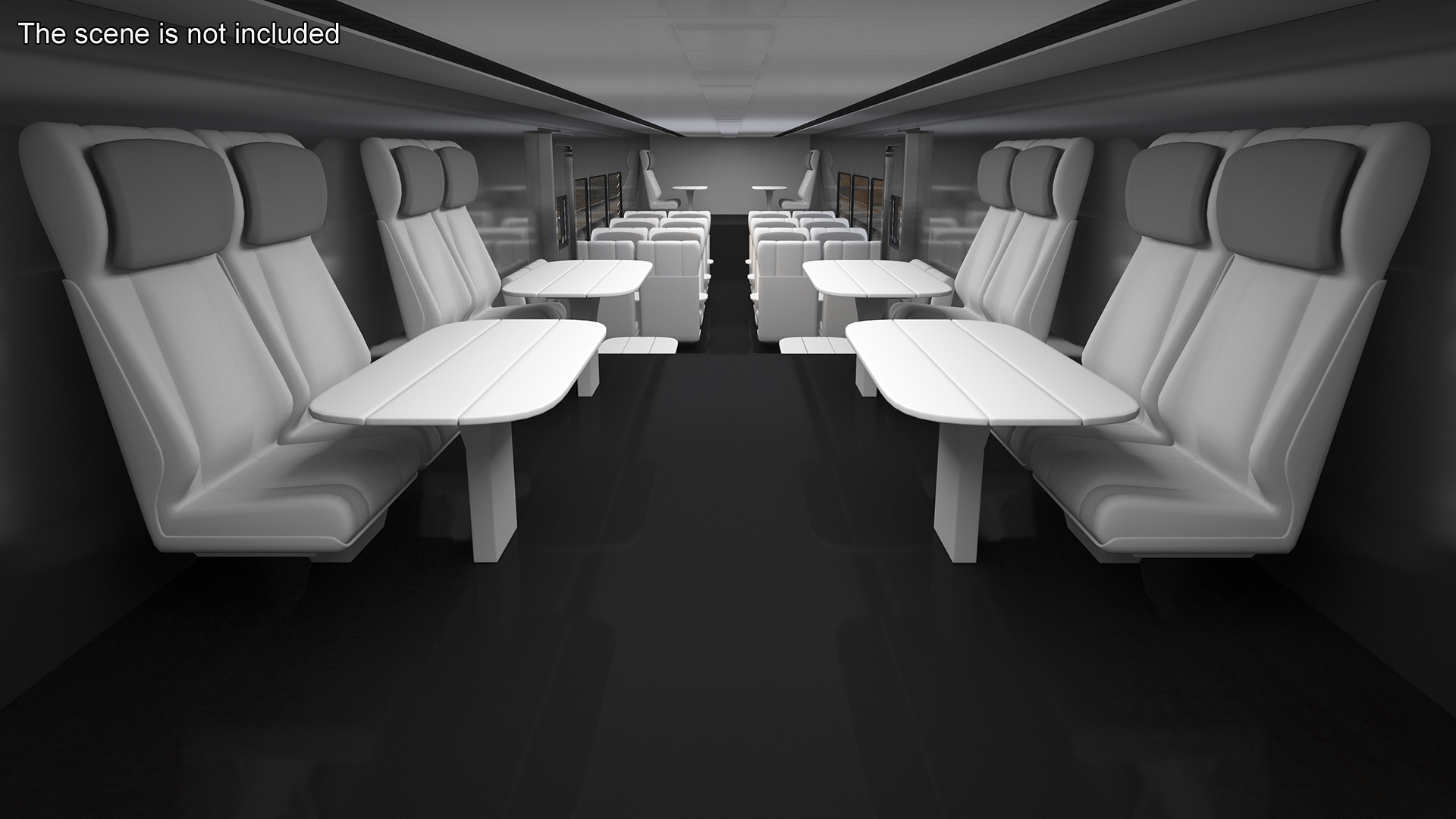 3D Amtrak California Passenger Train model