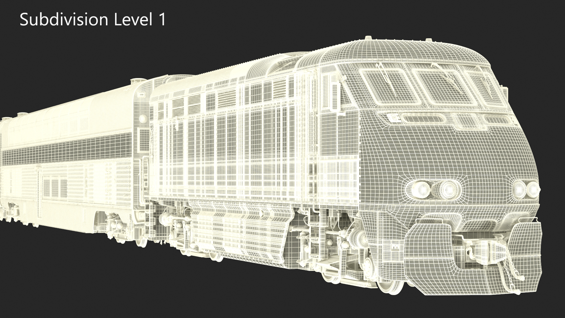 3D Amtrak California Passenger Train model