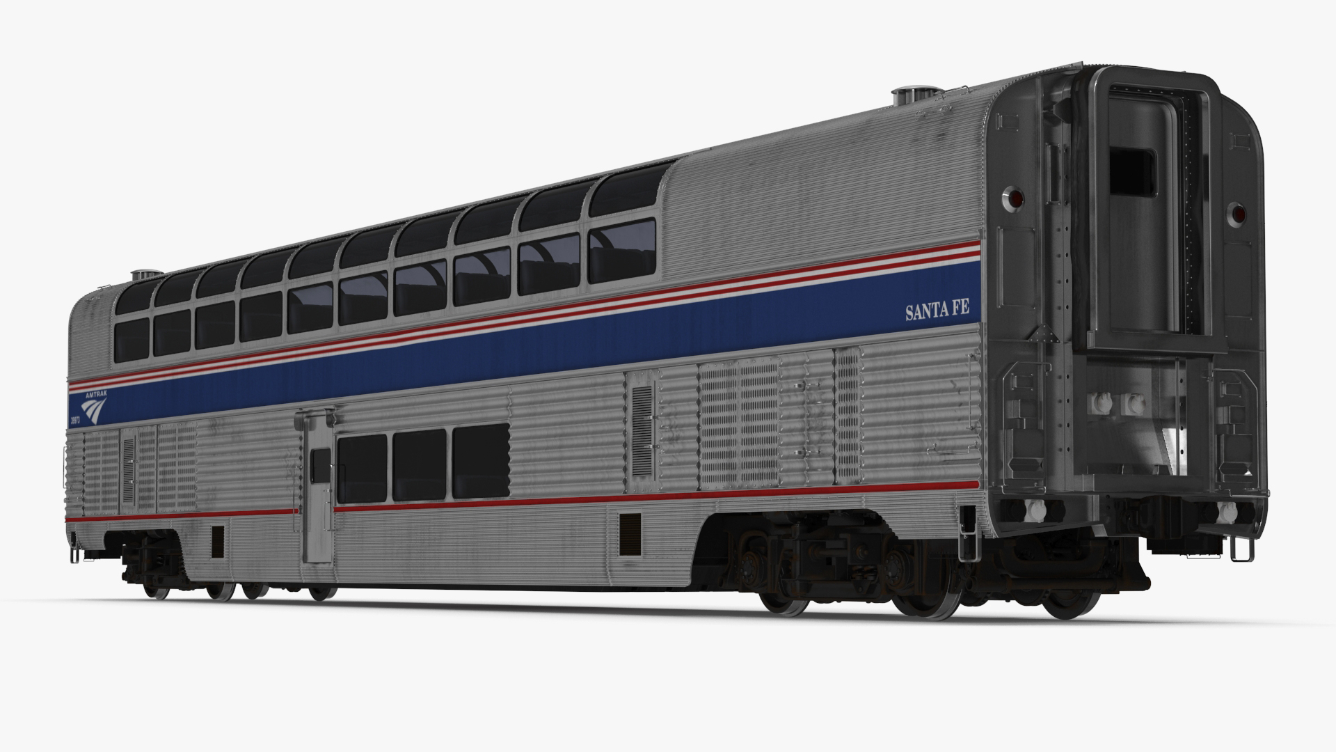 3D Amtrak California Passenger Train model