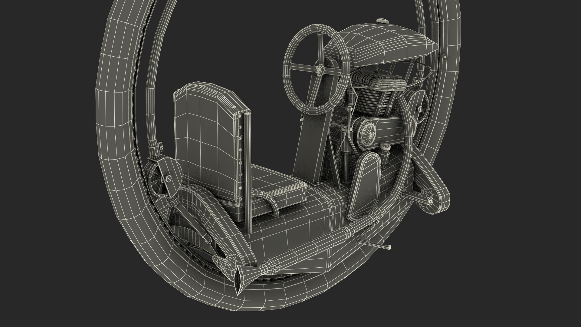 Classic Motorized Monowheel 3D