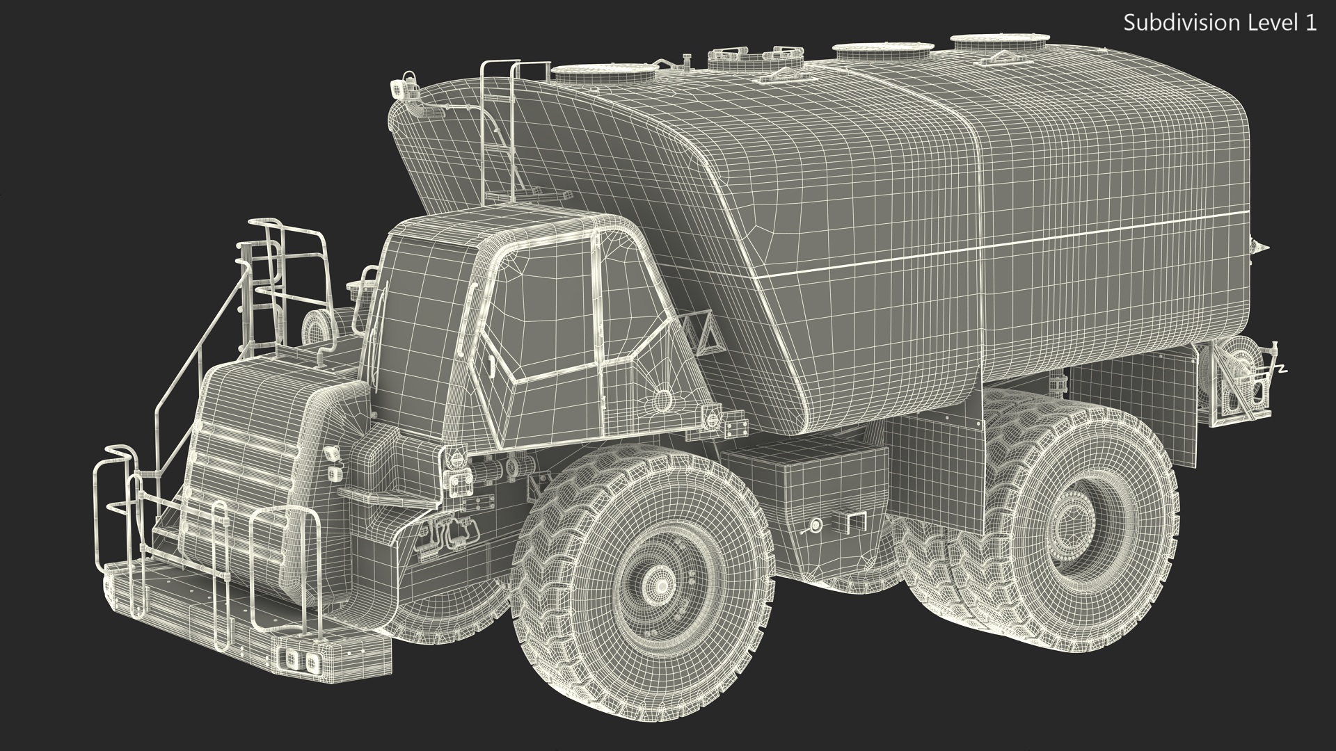 3D model Big Water Truck
