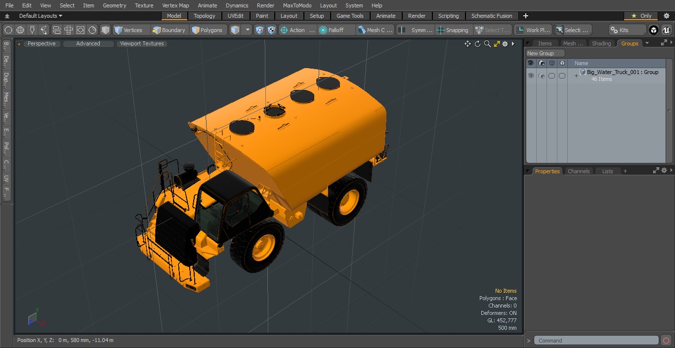 3D model Big Water Truck