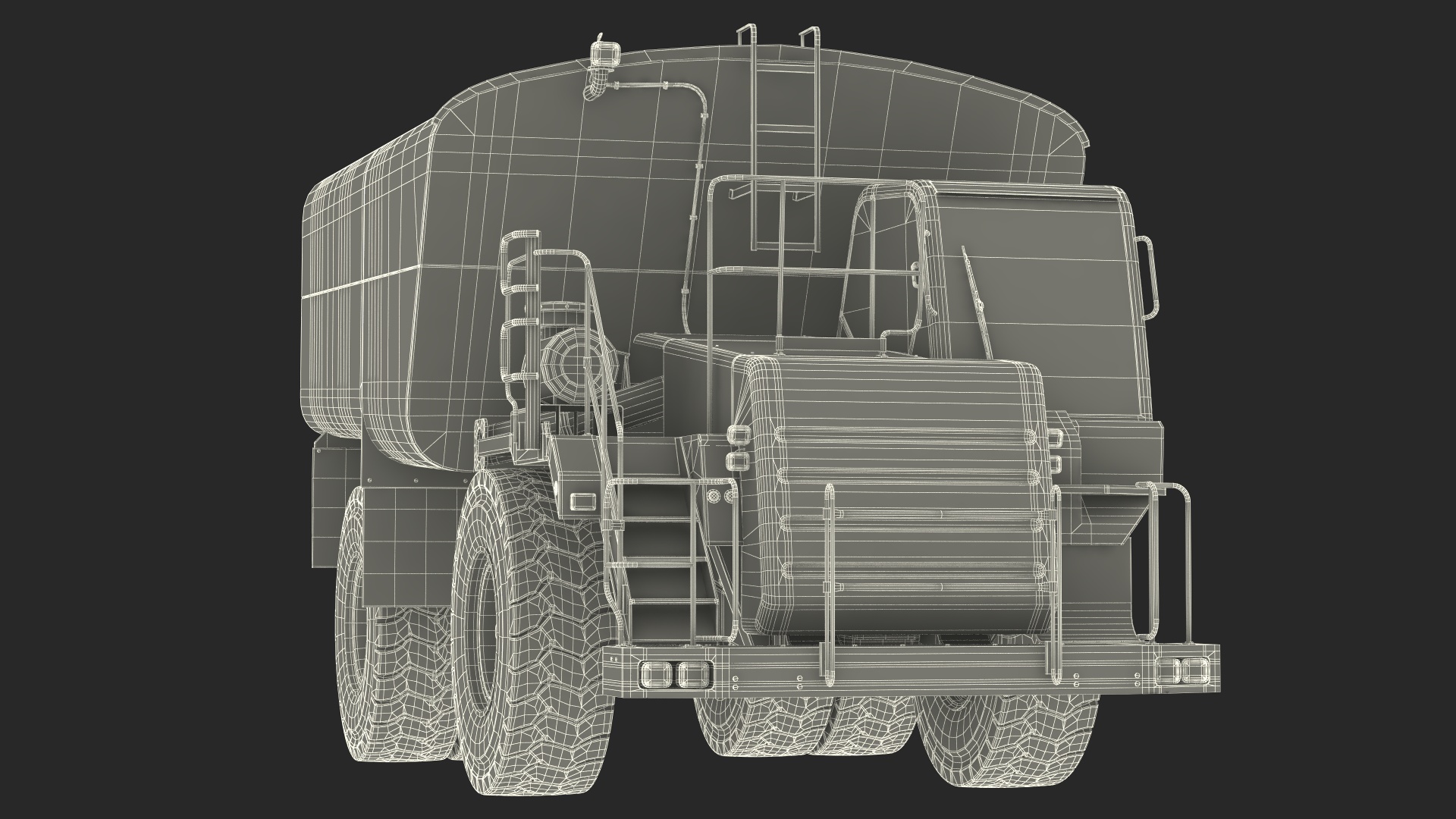 3D model Big Water Truck