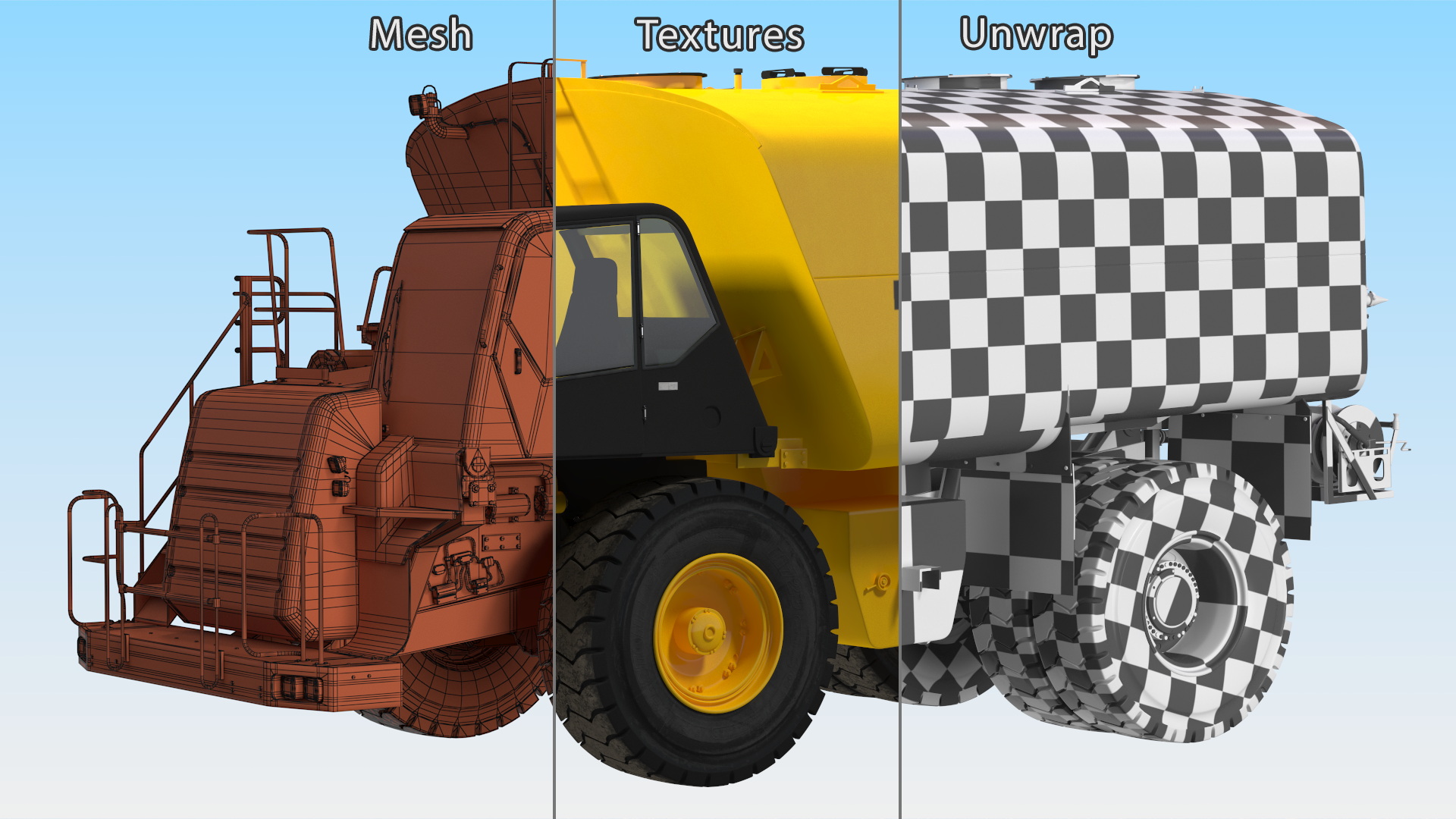 3D model Big Water Truck