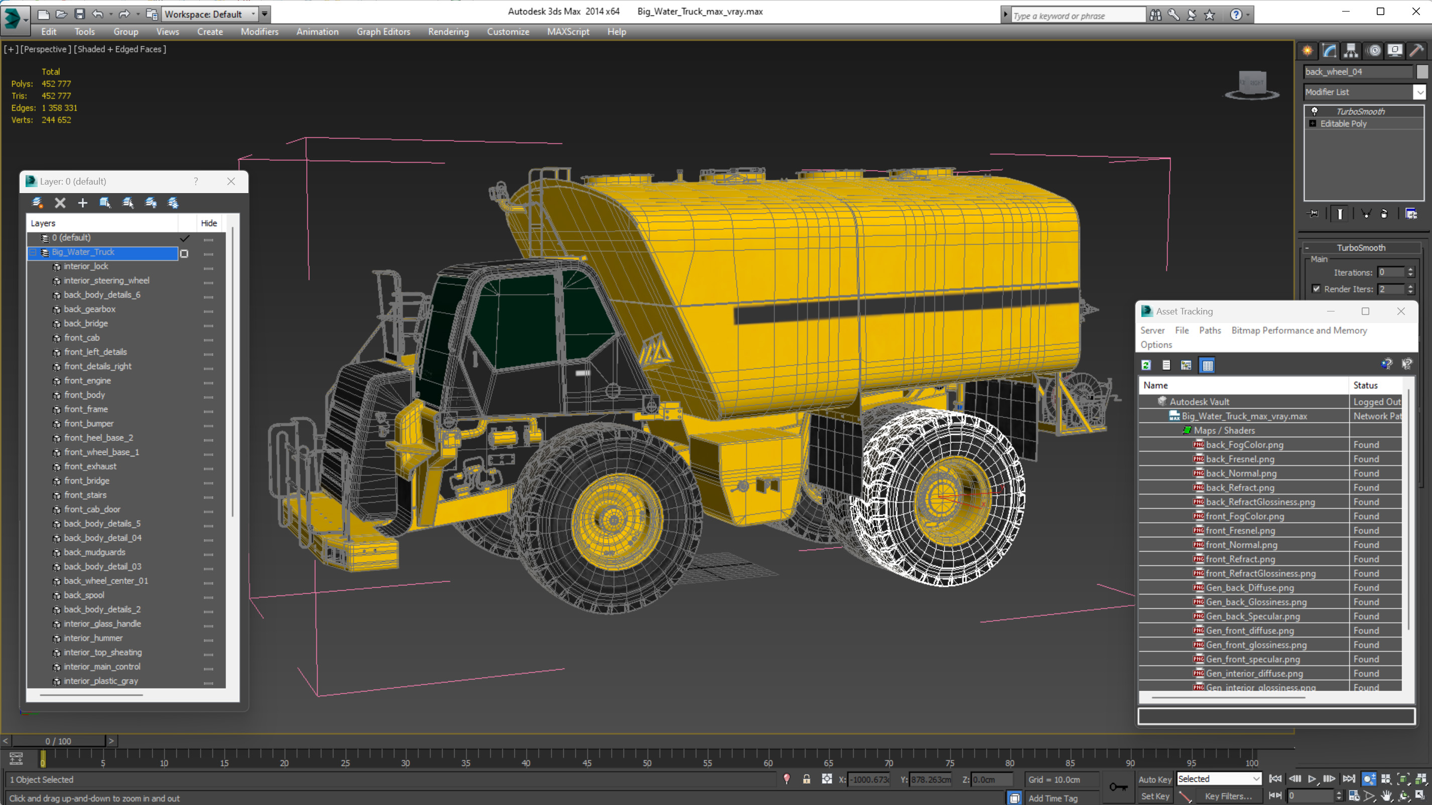 3D model Big Water Truck