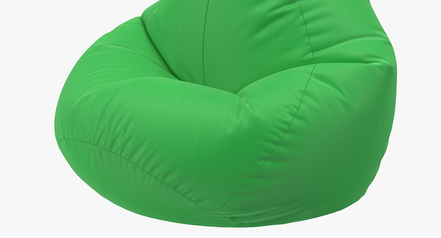 3D Star Bean Bag Chair Nylon Green