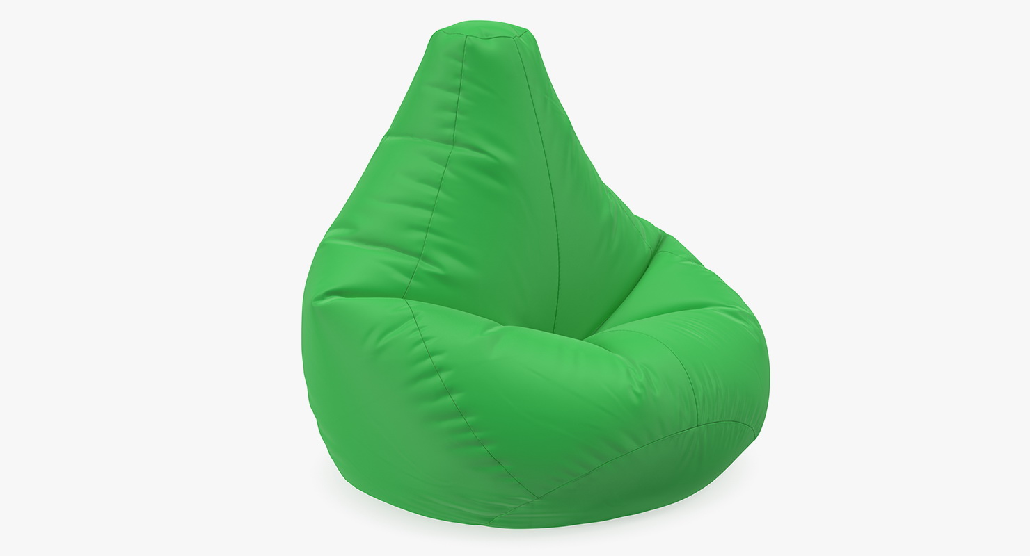 3D Star Bean Bag Chair Nylon Green