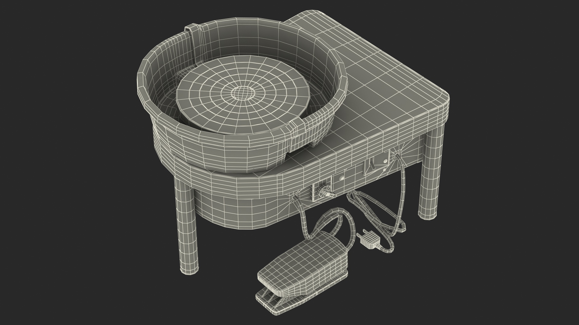 Electric Pottery Wheel 3D