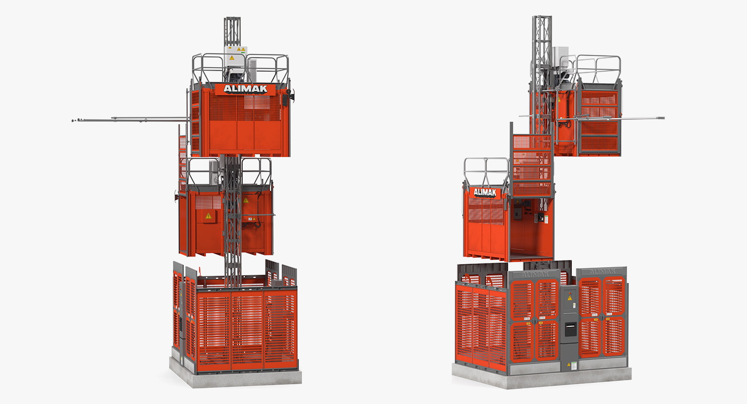 3D Heavy Duty Construction Lift model