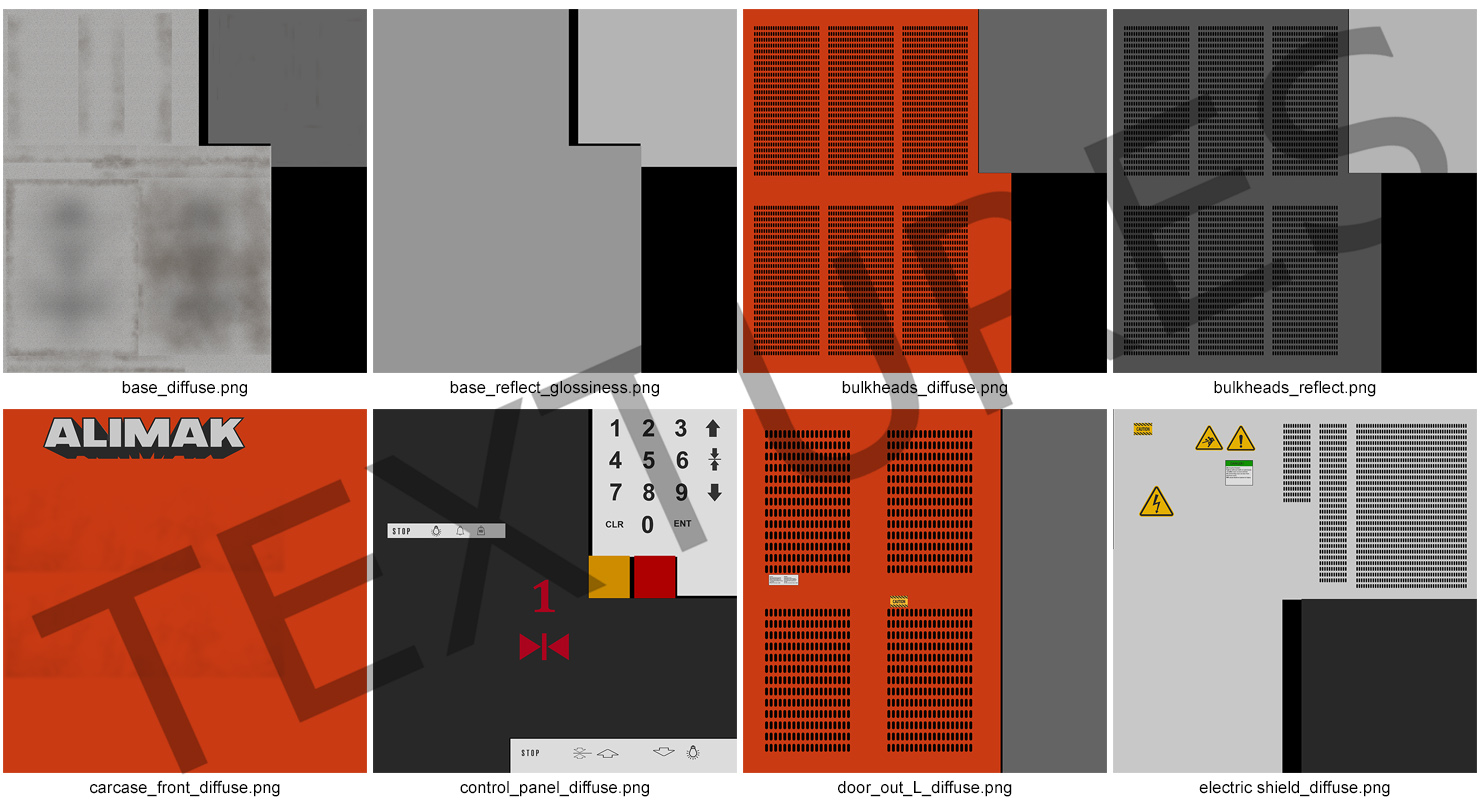 3D Heavy Duty Construction Lift model
