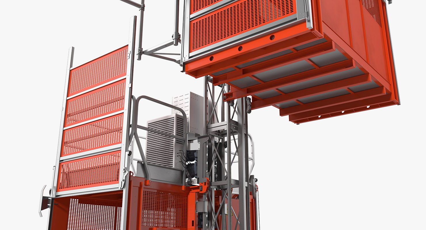 3D Heavy Duty Construction Lift model