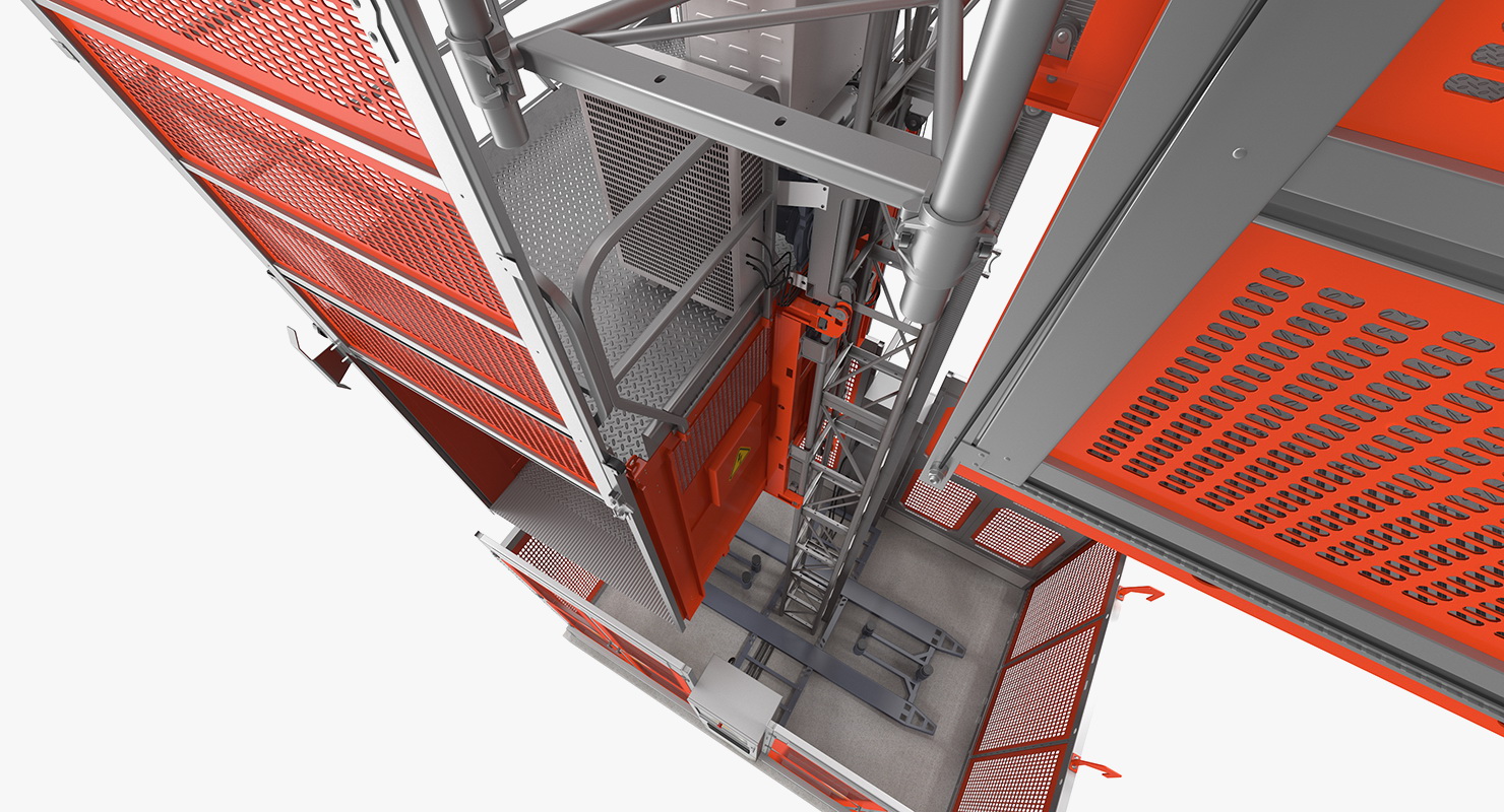 3D Heavy Duty Construction Lift model