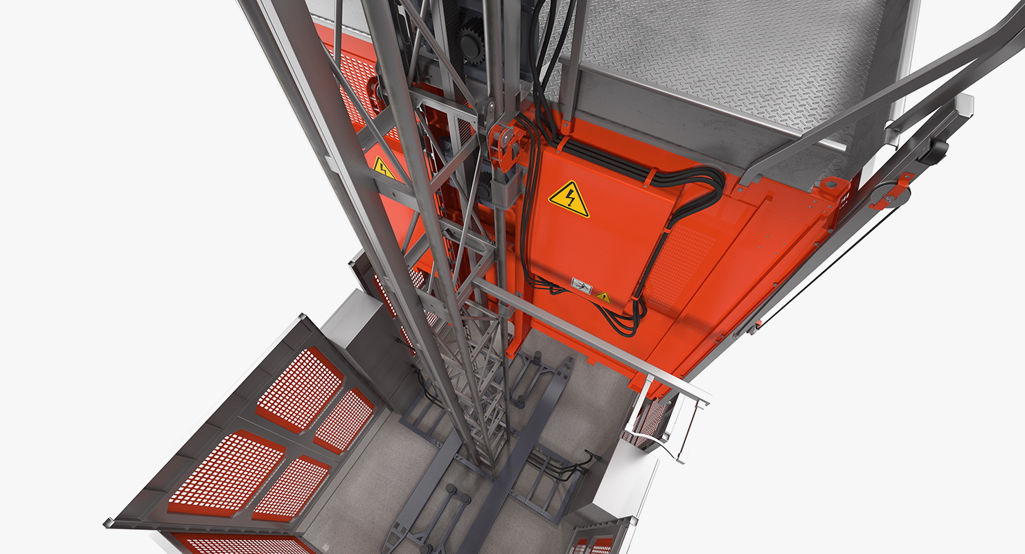 3D Heavy Duty Construction Lift model