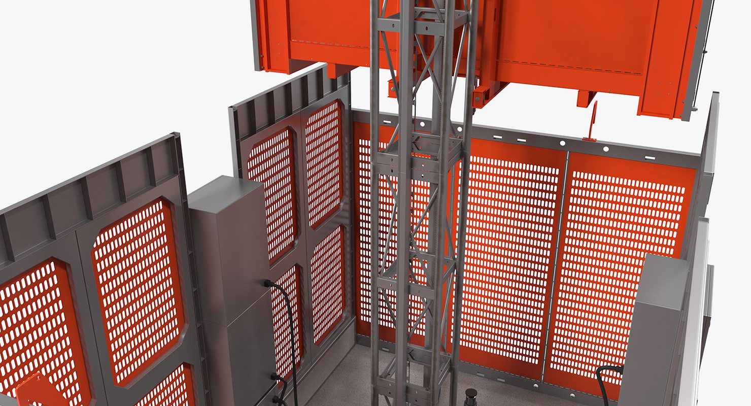 3D Heavy Duty Construction Lift model