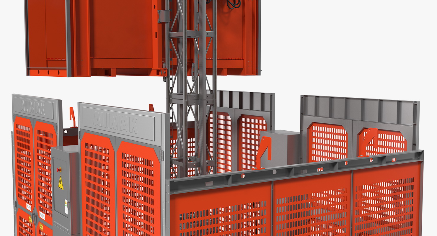 3D Heavy Duty Construction Lift model