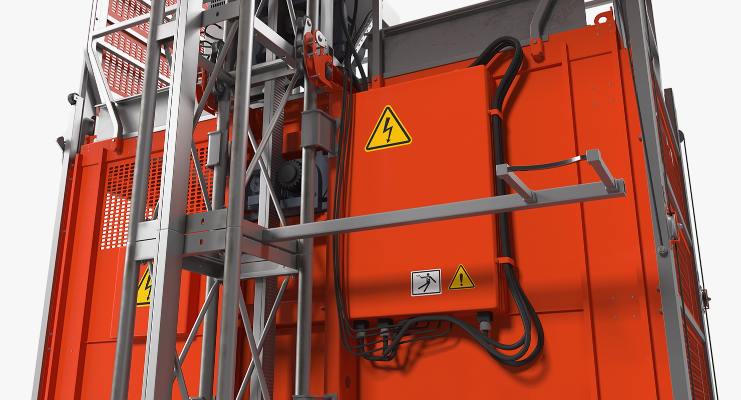3D Heavy Duty Construction Lift model