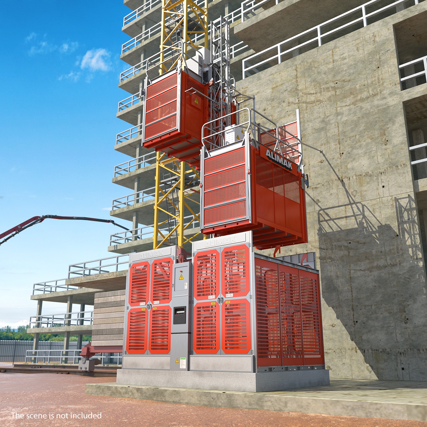 3D Heavy Duty Construction Lift model