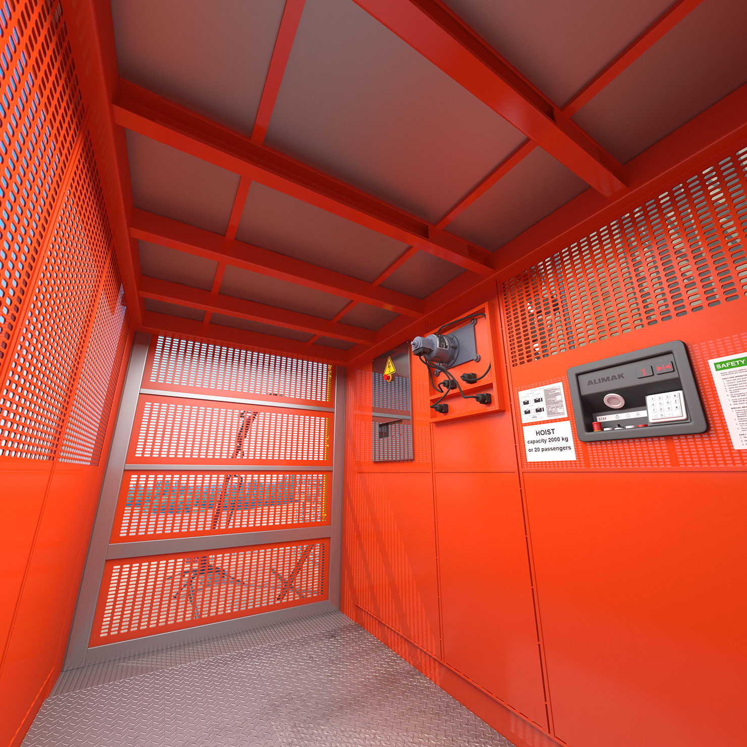 3D Heavy Duty Construction Lift model