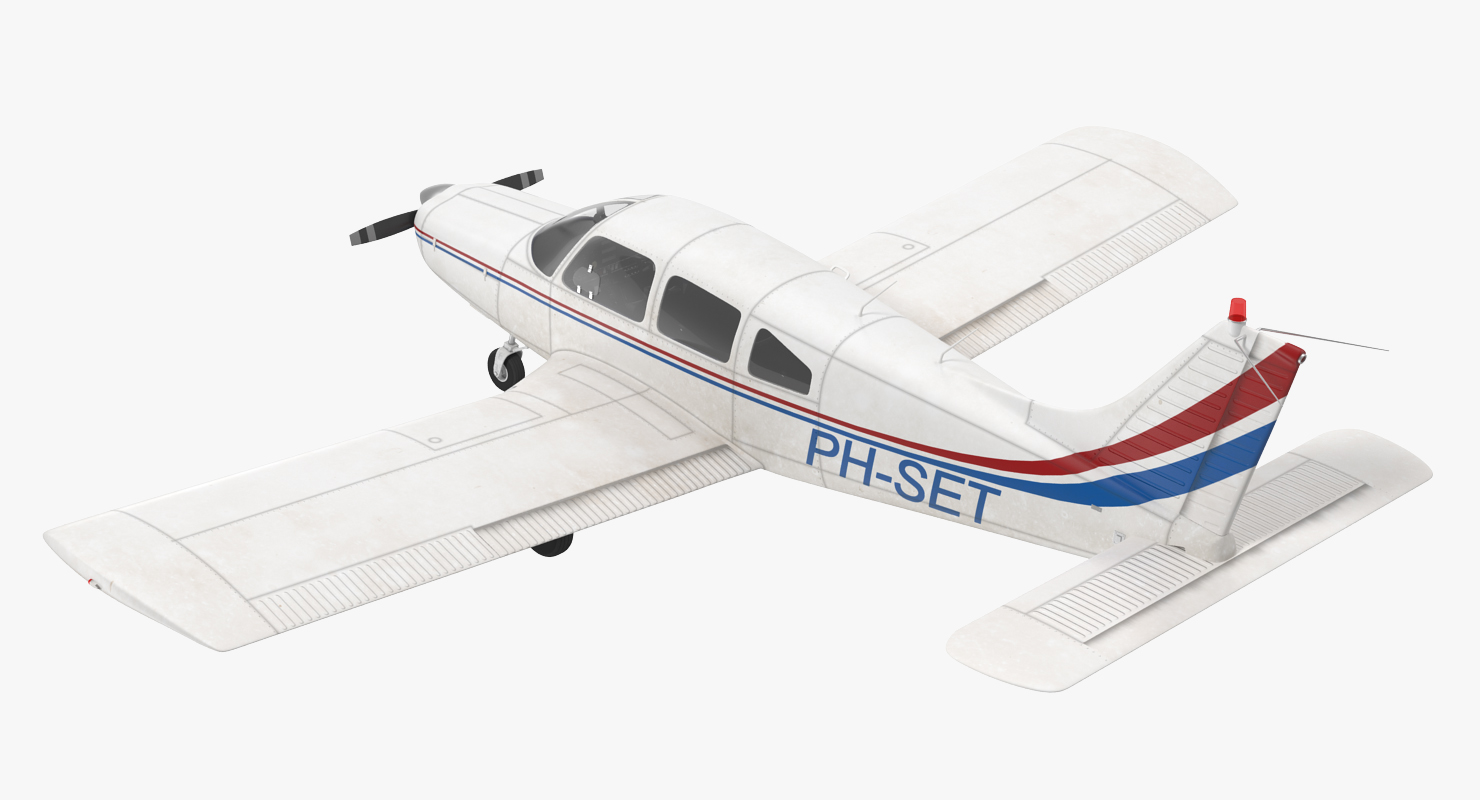 Civil Utility Aircraft Piper PA 28 161 Cherokee 3D