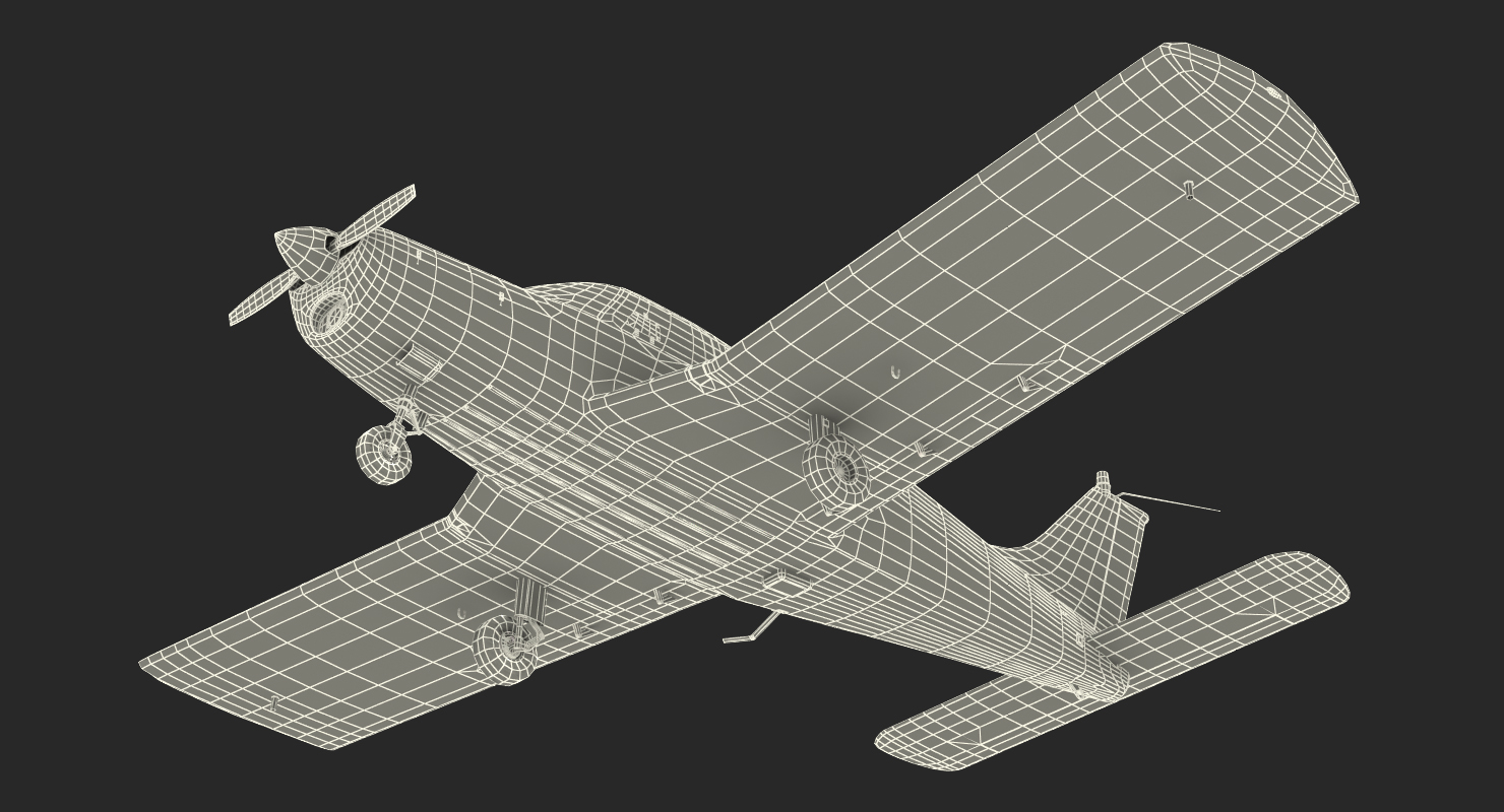 Civil Utility Aircraft Piper PA 28 161 Cherokee 3D